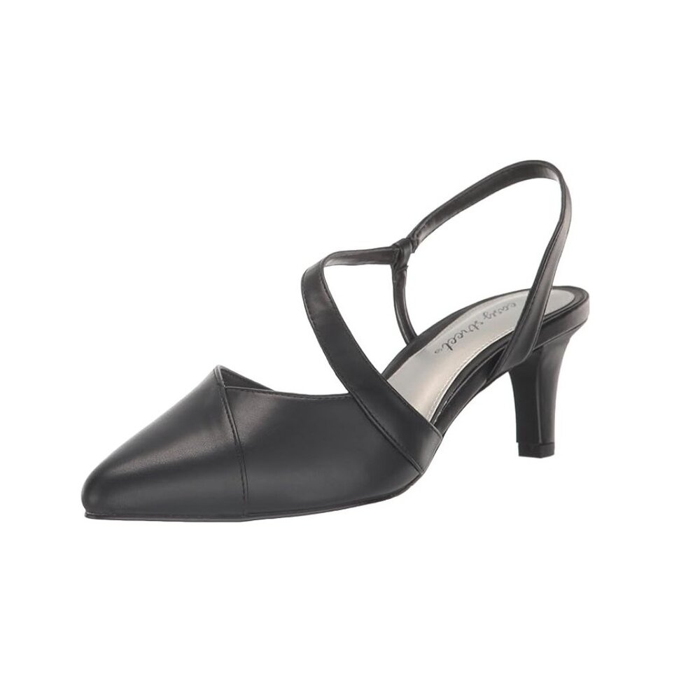 NiB Easy Street Women's Emerald Strappy Dress Heel Black Size 8 M $70 RY1274